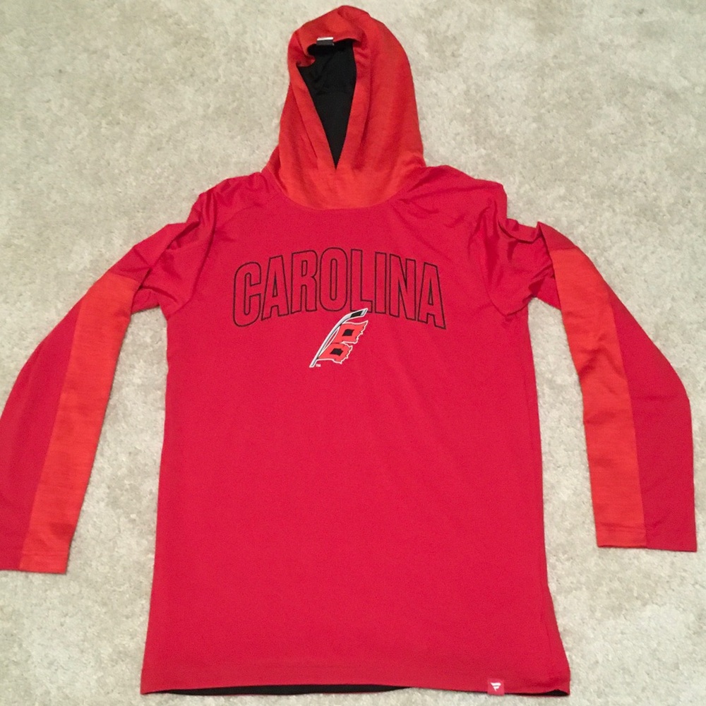 Fanatics NHL Carolina Hurricanes Long Sleeve Performance Hooded Shirt